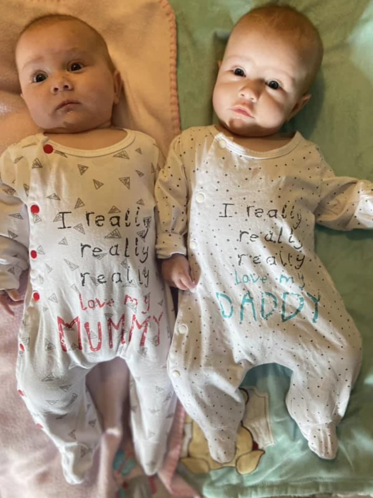 Kukitty Baby Boys Girls Romper I Really Love My Daddy And Mummy Print Jumpsuit (Daddy, 0-3 Months)