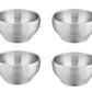 E-Far Bowls For Kids Toddlers, 12 Ounce Double-Deck 18/10 Stainless Steel Bowls For Baby Children, Healthy & Matte Finish, Insul