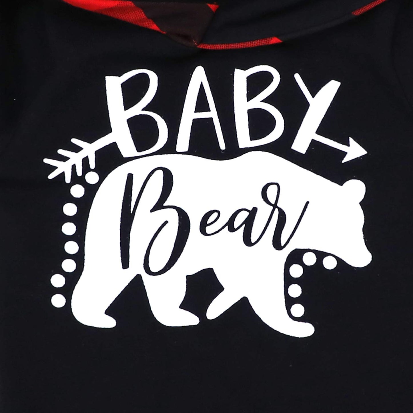 Fommy Baby Boy Clothes 9-12 Months Baby Bear Hoodies Baby Clothes Boy Outfit Plaid Pant Cute Boy Clothes 2Pcs Set Gifts