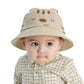 Baby Sun Hat Adjustable,Infant Toddler Summer Outdoors Beach Hat Upf50+,Sun Protection Bucket Hat