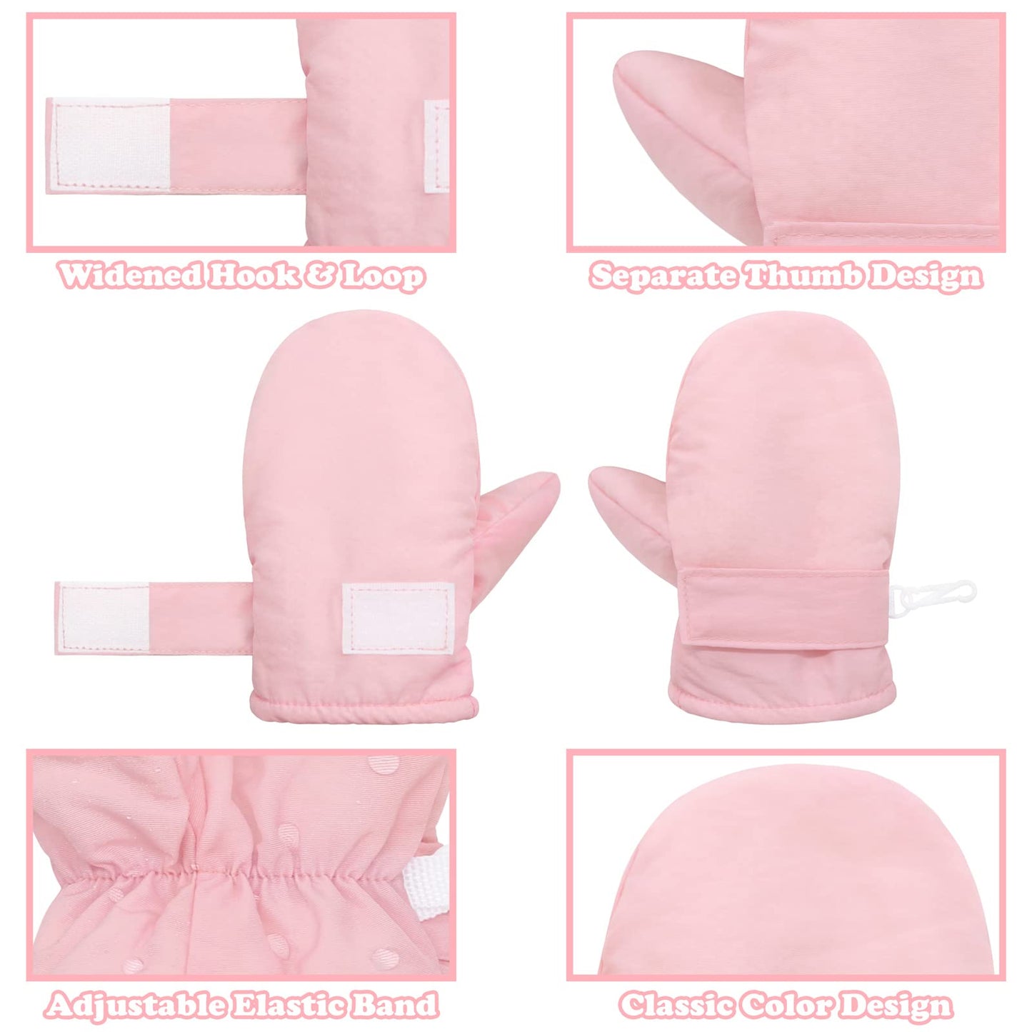 Sarfel Toddler Waterproof Gloves Toddler Gloves Ages 2-4 Waterproof Toddler Mittens Toddler Snow Mittens 4T Toddler Girl Gloves