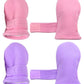 N'Ice Caps Baby Toddler Mittens Kids 2 Pairs Fleece Gloves Winter Warm Sherpa Lined (Pink/Light Purple Pack - Infant No Thumbs,