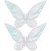 Quescu 2Pcs Fairy Wings For Adults,Butterfly Wings For Girls Women,Halloween Costume Sparkle Angel Wings Dress Up Party Favor (W