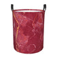 Pevtufa Abstract Red Marble Foldable Laundry Basket Organizer,Fabric Clothes Toy Storage Basket Nursery Hamper Storage Bin For H