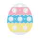 Nuby Easter Egg Popper Teether - Soft Silicone Teething Toy for Babies, 3+ Months, Sensory Pop Bubbles, Easy Grip Design