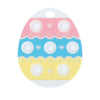Nuby Easter Egg Popper Teether - Soft Silicone Teething Toy for Babies, 3+ Months, Sensory Pop Bubbles, Easy Grip Design