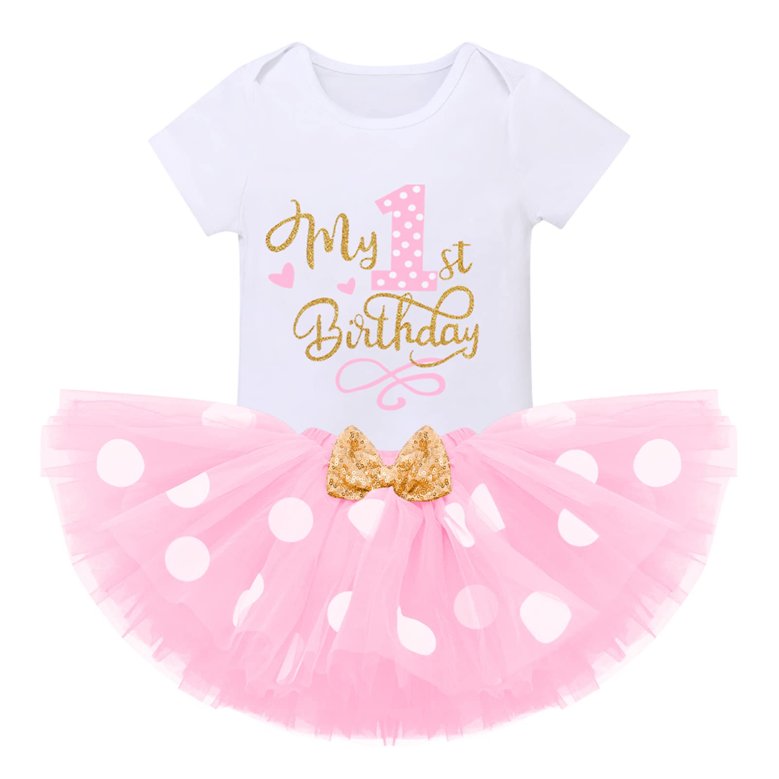 First Birthday Girl Outfit Its My 1St Birthday Outfits Cake Smash Photo Props Newborn Christmas Outfit Pink Tutu Skirts Set Romp