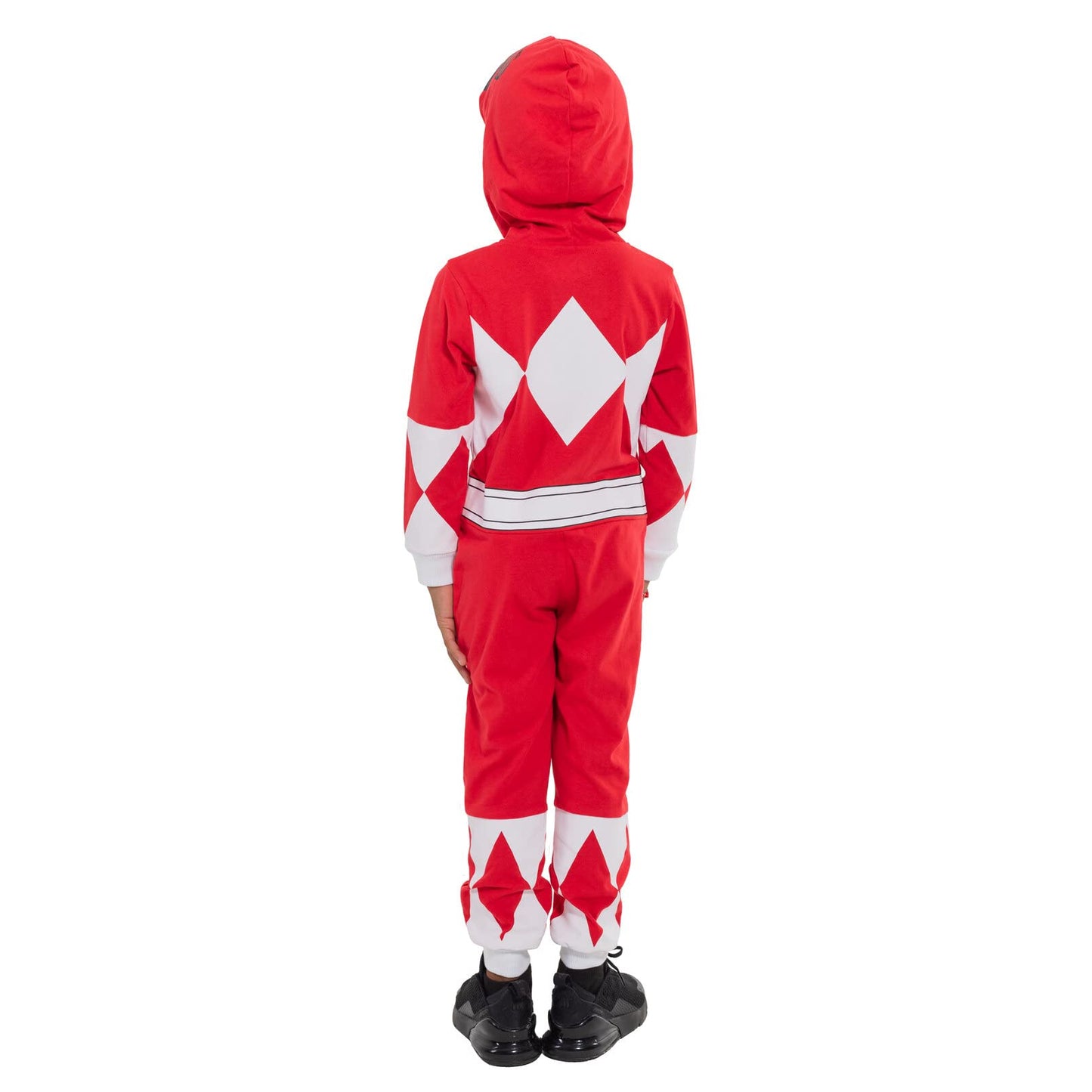 Power Rangers Red Ranger Toddler Boys Zip Up Cosplay Coverall 3T