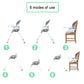 Ingenuity Trio Foldaway 6-In-1 Baby High Chair, 6 Ways To Use, Toddler Chair, Foldable Legs, 6M-5Y - Quill