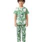 ANTHRILO Animal Green Short Sleeve Pyjama Set for Boys | Soft Cotton Sleepwear | Night Suit & Pyjama Set | Casual Wear | 67 Yea
