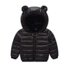 JunNeng Toddler Winter Coat Baby Puffer Jacket, Boy Hooded Dinosaur Coat, Black 12-18 Months
