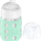 Lifefactory 8-Ounce Stainless-Steel Vacuum-Insulated Wide-Neck Baby Bottle With Sippy Nipple, Mint (Ls2251Wmi4)