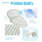 Solfres Hydro Gel Car Seat Cooler Mat For Baby. No Refrigeration Needed. Carseat And Stroller Cooling Pad Cushion Liner With Bre