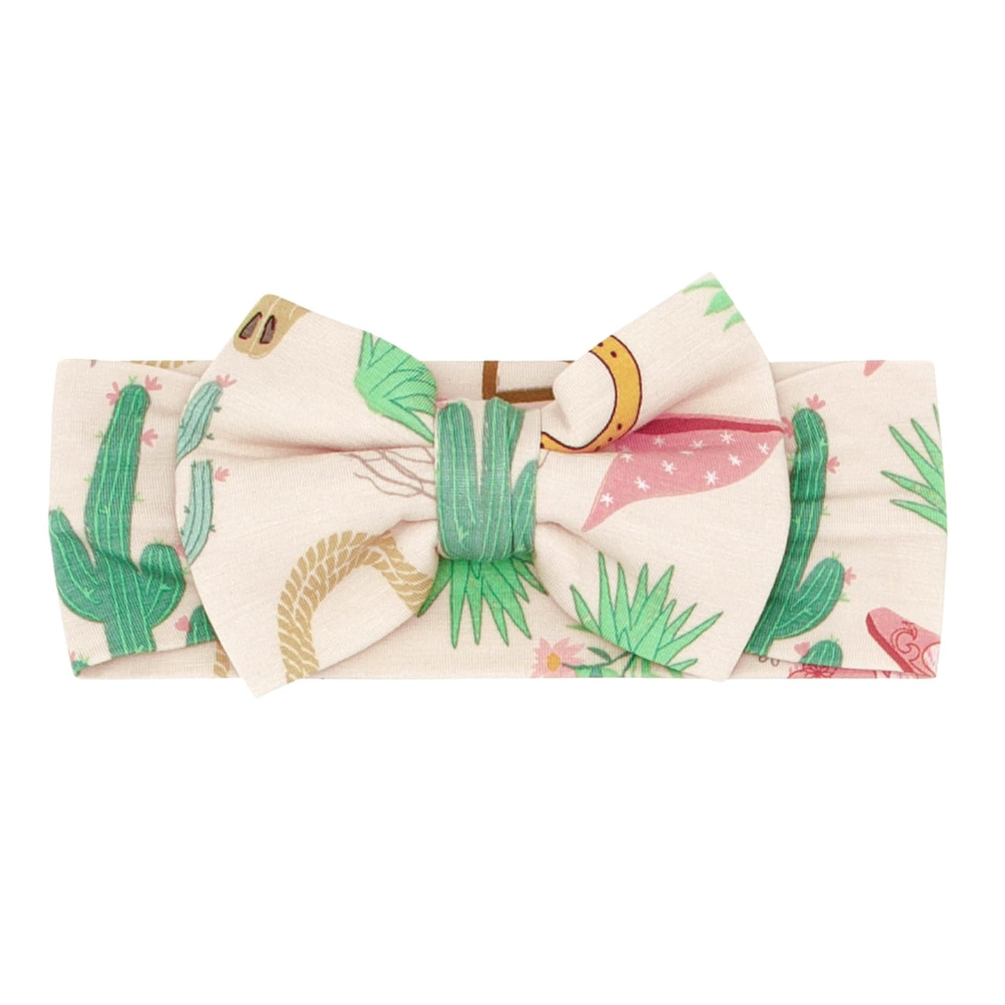 Little Sleepies Luxe Bow Headband, Ready to Rodeo
