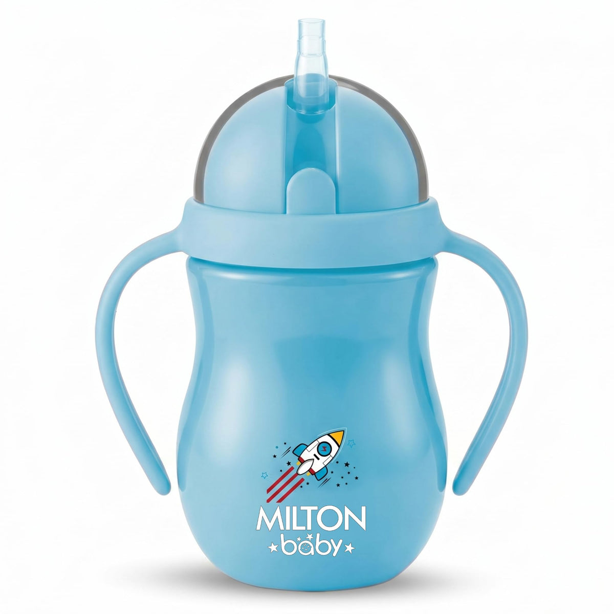 Milton Baby Flexible Straw Sipper Bottle | 360 Drinking with NoSpill Weighted Straw | BPAFree, FoodGrade Material |Microwave 