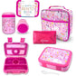 Kinsho Bento Lunch Box For Kids With Thermal Food Jar For Hot Food Soup, Insulated Lunch Bag And Ice Cold Pack Set, Stainless St