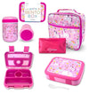 Kinsho Bento Lunch Box For Kids With Thermal Food Jar For Hot Food Soup, Insulated Lunch Bag And Ice Cold Pack Set, Stainless St