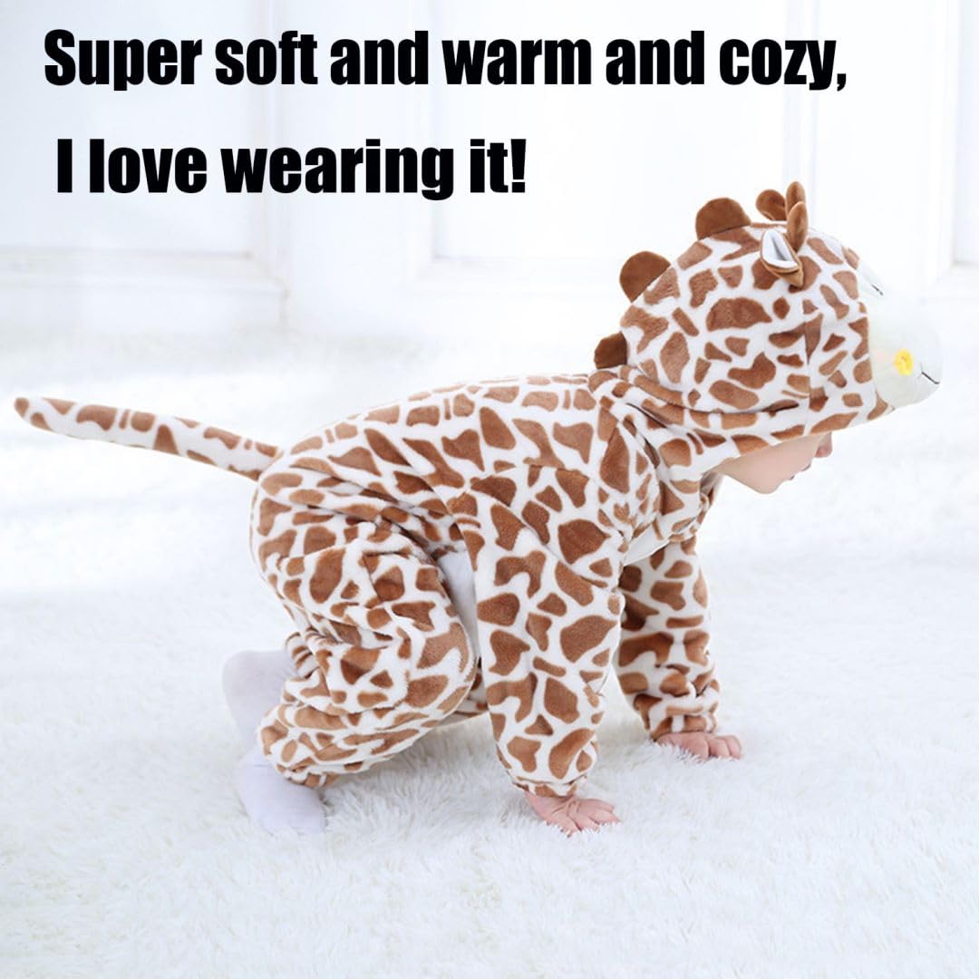 Abtshu Baby Giraffe Costume Toddler Halloween Dress Up Outfit 18-24 Months
