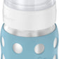 Lifefactory 8-Ounce Stainless-Steel Vacuum-Insulated Wide-Neck Baby Bottle With Stage 2 Nipple (3-6 Months) Denim, Ls2211Wde4
