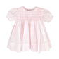 Petit Ami Baby Girls' Fully Smocked Dress With Lace Trim, Newborn, Pink
