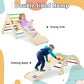 Olakids Climbing Toys For Toddlers 1-3 Inside, 5 In 1 Wood Foldable Pikler Triangle Set With Ramp Ladder Arch Slide, Baby Indoor