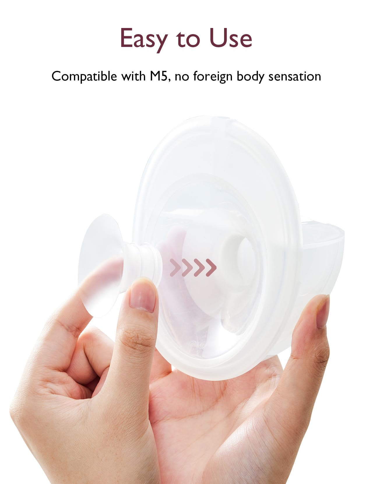 Momcozy Flange Insert 17Mm Compatible With Momcozy M5. Original M5 Breast Pump Replacement Accessories, 1Pc (17Mm)