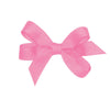 Wee Ones Girls' Classic Grosgrain Hair Bow With Plain Wrap Center On A Weestay Hair Clip, Handmade, Baby Sized Bow, Hot Pink