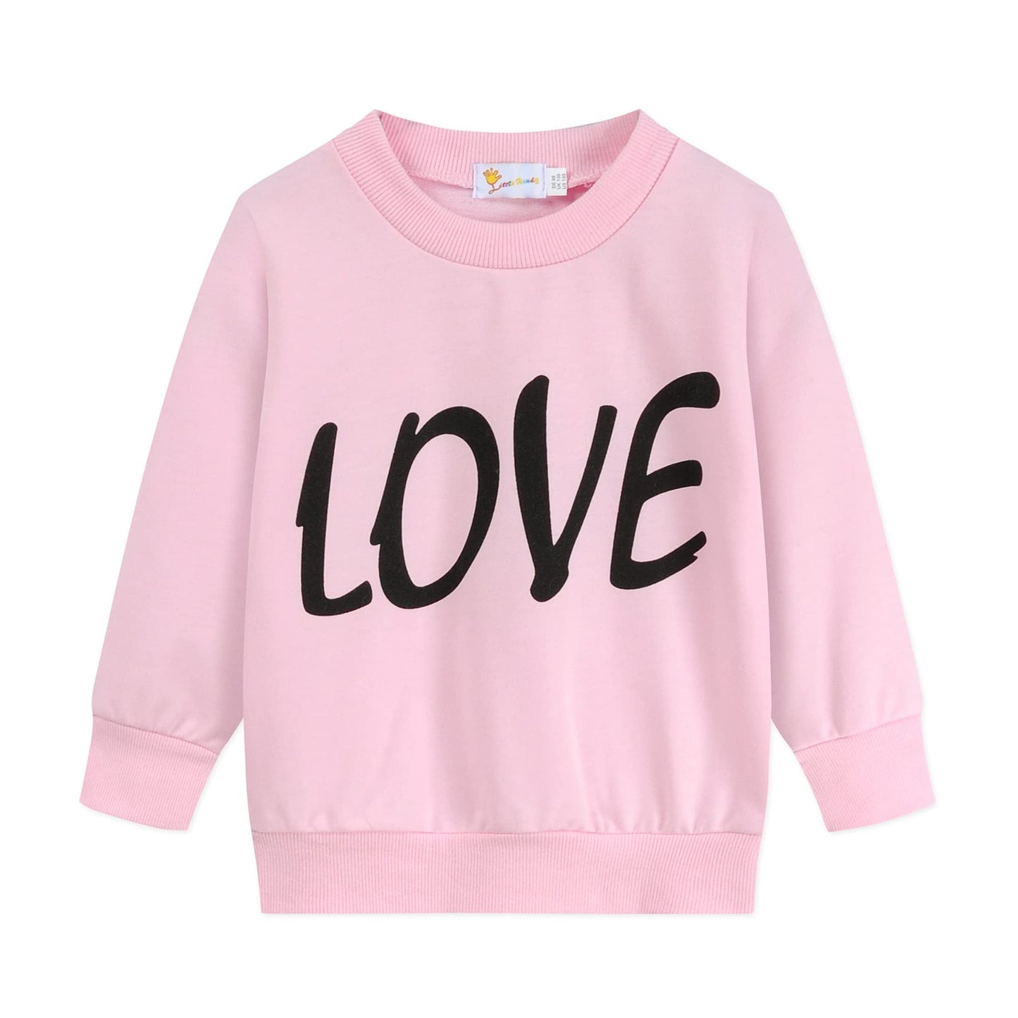 Ddsol Toddler Little Girl Clothes Set Valentine Day Outfit Pink Love Heart Long Sleeve Sweatshirt Top And Pant With Legging Skir