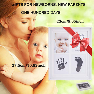Baby Handprint And Footprint Kit,Baby Foot And Handprint Kit For Newborn Baby Girls And Boys,Baby Shower Gifts, Memory Art Pictu
