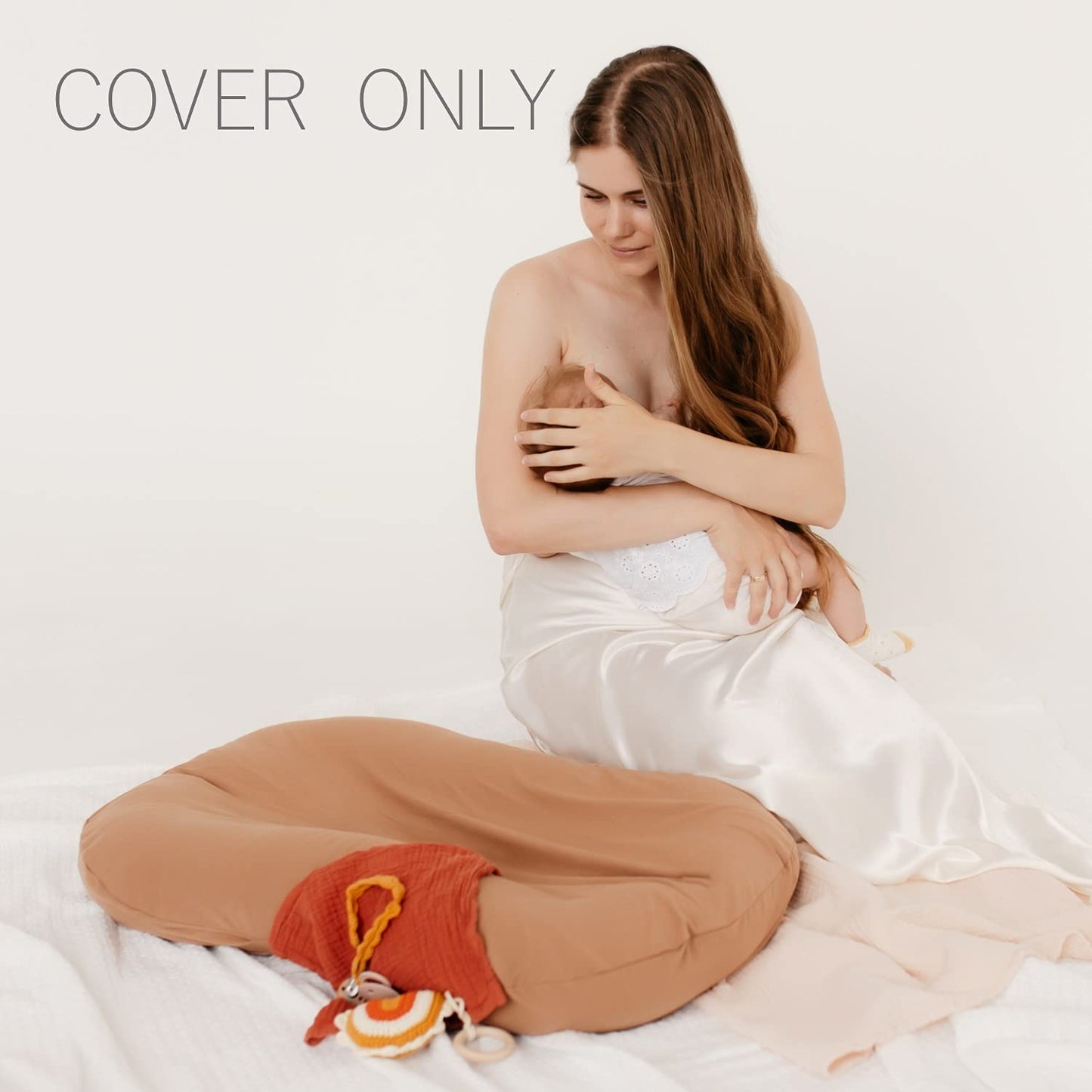Sa Accessories Lounger Cover Compatible With Snuggle Me Loungers - Soft & Skin-Friendly Cotton - Replacement Cover Only - Brown