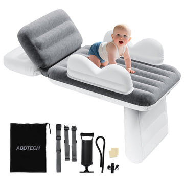 Abdtech Inflatable Toddler Airplane Bed: Safe & Soft - Portable Kids Travel Bed with Airplane Seat Extender for Kids - Inflatabl