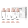 Gulicola Natural Glass Baby Bottle 8 Oz For Breastfed Babies, Anti-Colic Baby Bottle Set With Medium Flow Nipple, 3 Months +, 4