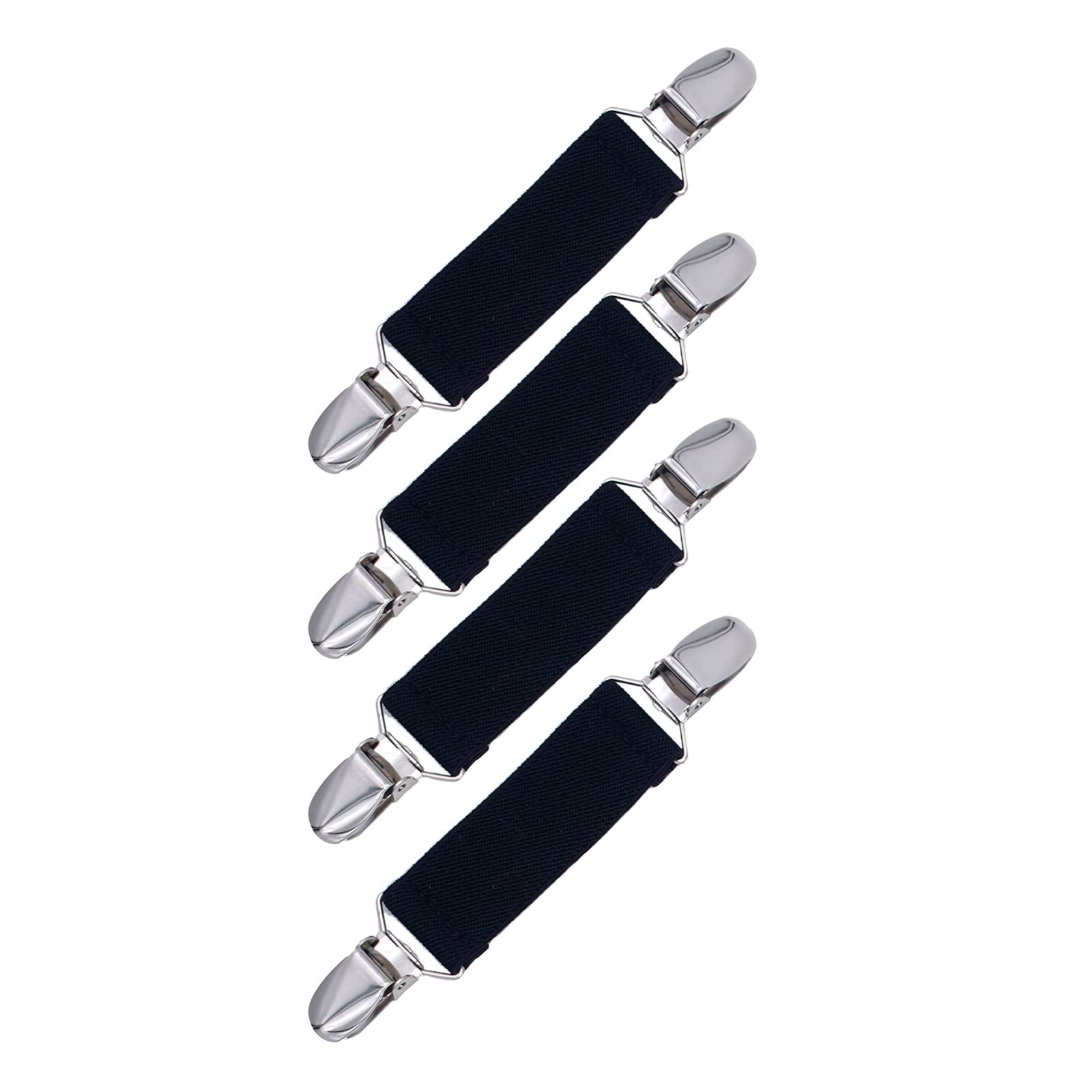Elastic Mitten Clips Toddler Mitten And Glove Clips Stainless Steel Gloves Clips For Baby Kids Clothing Clips 2Black