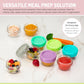 Melii Glass Food Storage Jars - 12-Pack (2Oz) With Airtight, Leakproof Lids, Bpa-Free & Eco-Friendly, Microwave, Freezer, Dishwa