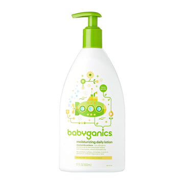 Babyganics Extra Gentle Moisturizing Daily Lotion, Chamomile Verbena, 17 Fluid Ounce (502 Ml)
