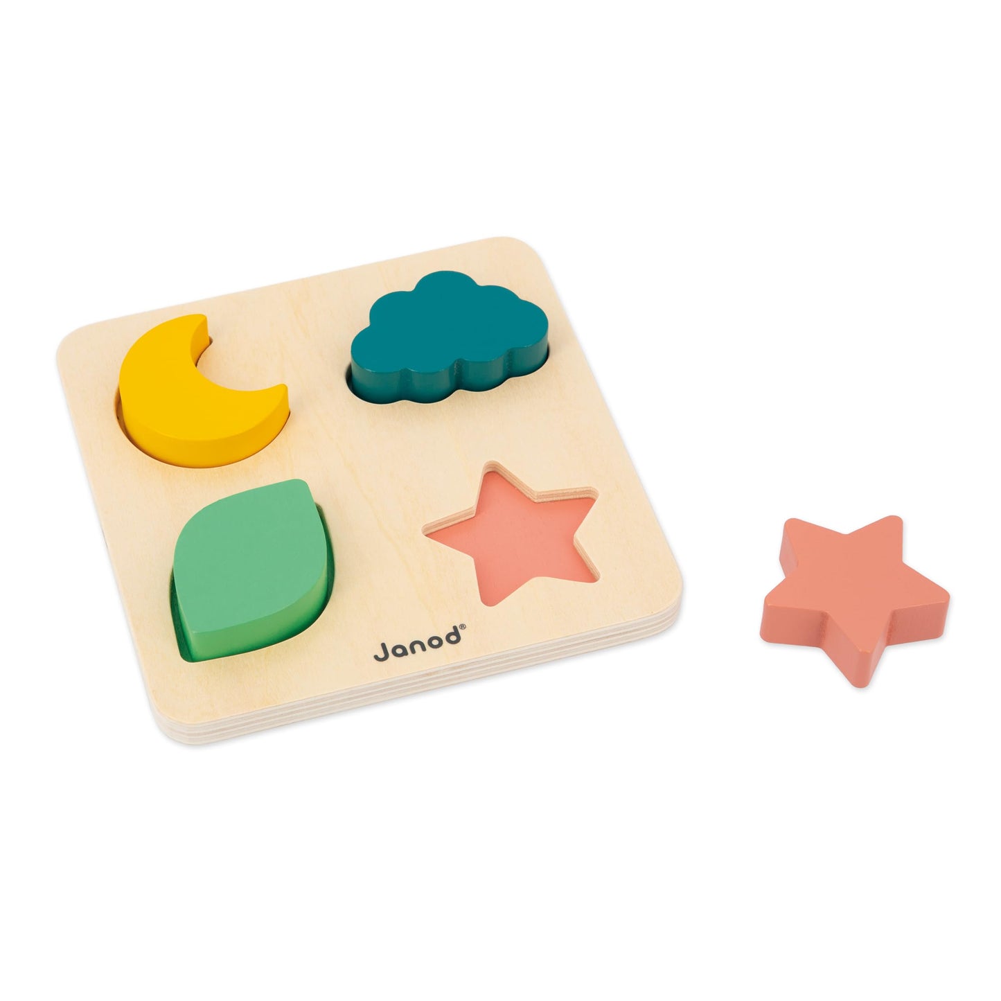 Janod - Baby Play Box - Childrens Toy 18 Months - Stimulus Toys with Wooden Puzzle - Baby Motor Skills - Activity Toys and Psyc