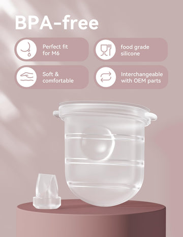 TOVVILD 12PCS M6 Duckbill Valves & Silicone Diaphragm Compatible with Momcozy Mobile Style, Not Original M6 Replacement Parts