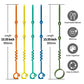 Toy Straps For Baby - 5 Pack Adjustable Silicone Toy Straps For Baby And Sippy Cup Straps For Strollers, High Chairs, Cribs, Car