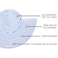 Rufflebutts Baby/Toddler Girls Periwinkle Blue Striped Seersucker Swim Hat - 0-12M
