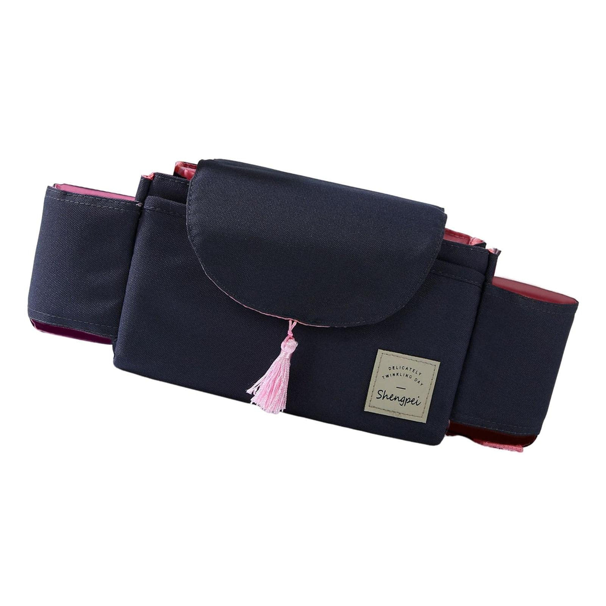 ILSMYSUTRA Stroller Organizer Oxford Cloth Waterproof for Strollers Baby Carriage Pram Pink Tassel|Strollers & Accessories|Strol