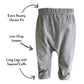Honestbaby Unisex Baby Multipack Roomy Fit Pull Bottoms 100% For Infant Boys, Girls, Honest Organic Cotton Cuff-Less Harem Pants