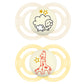 Mam Perfect Night Baby Pacifier, Patented Nipple, Glows In The Dark, 2 Pack, 6+ Months, Unisex