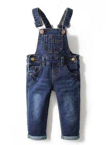 Kidscool Space Baby Boy Girl Jean Overalls,Toddler Slim Cute Denim Jumper,Blue,2-3 Years