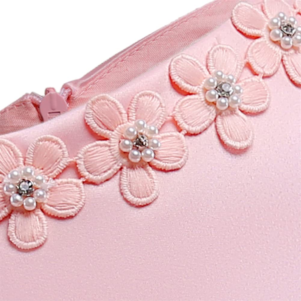 Aimjchld Flower Girls Dresses Toddler Baby Birthday Halloween Day Easter Pageant Tea Floral Dress 2T 3T Pink 100