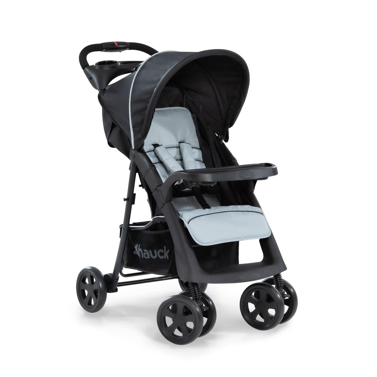 Hauck Baby Stroller Lightweight Foldable OneHand Fold Pushchair Silver