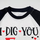 Toddler Boy Valentine'S Day Shirts Raglan Long Sleeve Tee Tops Kids Love Heart Tractor Graphic Clothes 6 Years