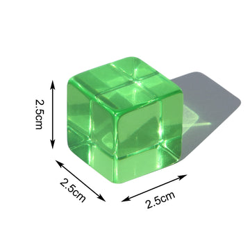 Candywood Rainbow Acrylic Gem Cubes Blocks Children Educational Sensory Training Crystal Toys Baby Learn Color Light Shadow Stac