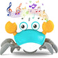Crawling Crab Baby Toy Infant: Tummy Time Toys for Babies 3 6 9 12 18 24 36 Months, Walking Dancing Sensing Crab for Toddler 1 2
