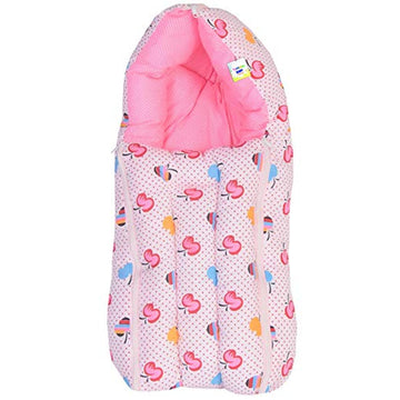Toddylon Baby Bags 3 in 1 Bed | Wrapper | Newborn Boys Girls | Wearable Blankets | Cotton (06 Months) Pink