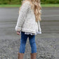 Willow Dance Toddler Baby Girls Autumn Winter Clothes Button Knitted Sweater Cardigan Cloak Warm Thick Coat (Beige, 1-2T)